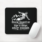 Snowboarder Definition Funny Snowboarding Winter S Mousepad (Mit Mouse)