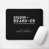 Snowboarder Definition Funny Snowboarding Winter S Mousepad (Mit Mouse)