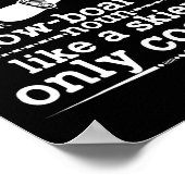 Snowboarder Definition Funny Snowboarding Winter S Poster (Ecke)