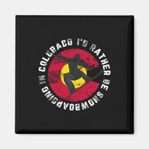 Snowboarder, der ich lieber in Colorado Snowboard Magnet