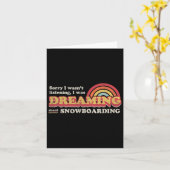 Snowboarder Design Karte (Gelbe Blume)