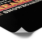 Snowboarder Design Poster (Ecke)