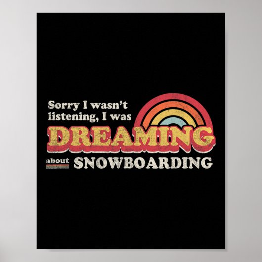 Snowboarder Design Poster (Vorne)