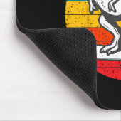 Snowboarder Dinosaur Snowboard Wintersport Snowb Mousepad (Ecke)