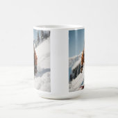 Snowboarder Eichhörnchen Winterzeit Whimsisches Ti Kaffeetasse (Mittel)