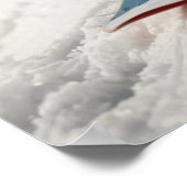 Snowboarder Eichhörnchen Winterzeit Whimsisches Ti Poster (Ecke)