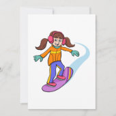 Snowboarder Einladung (Vorderseite)