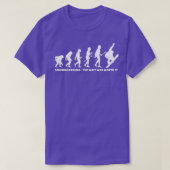 Snowboarder-Evolution des Snowboardens T-Shirt (Design vorne)