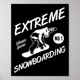 Snowboarder Extreme Snowboarden Wintersport Sno Poster