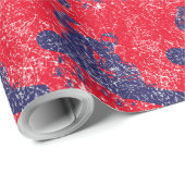 Snowboarder fängt High Snow Drift Geschenkpapier (Rolleneckpunkt)