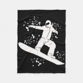 Snowboarder farbenfrohe Snowboard Snowboarden 2 Fleecedecke (Vorderseite)