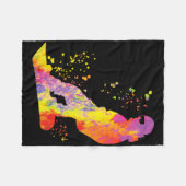 Snowboarder farbenfrohe Snowboard Snowboarden 6 Fleecedecke (Vorderseite (Horizontal))