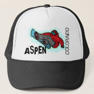 Snowboarder-Fetzenhut Aspen Colorado Truckerkappe