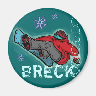 Snowboarder-Fetzenmagnet Breckenridges Colorado Magnet
