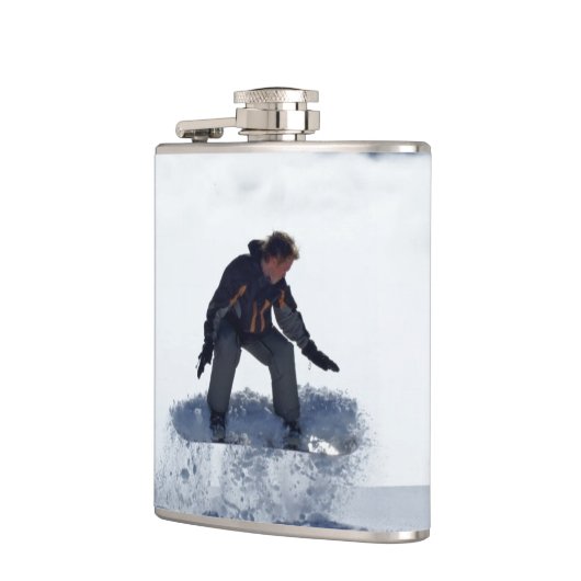 Snowboarder Flachmann (Links)