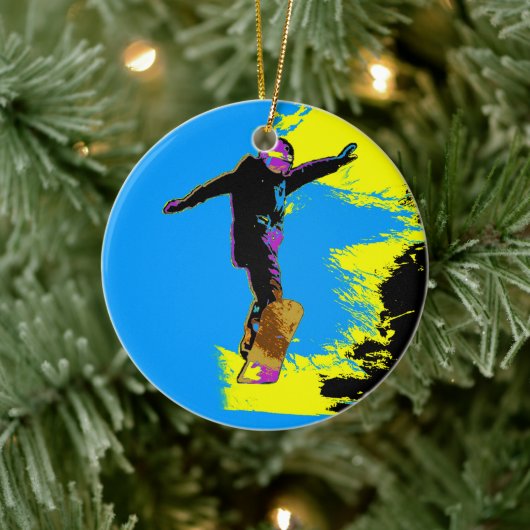 Snowboarder Flight - Snowboarder Keramik Ornament (Baum)