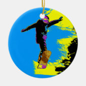 Snowboarder Flight - Snowboarder Keramik Ornament (Vorne)