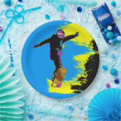 Snowboarder Flight - Snowboarder Pappteller (Party)