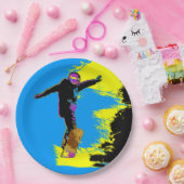 Snowboarder Flight - Snowboarder Pappteller (Party)