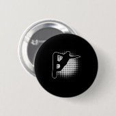 Snowboarder für Damen Button (Vorne & Hinten)