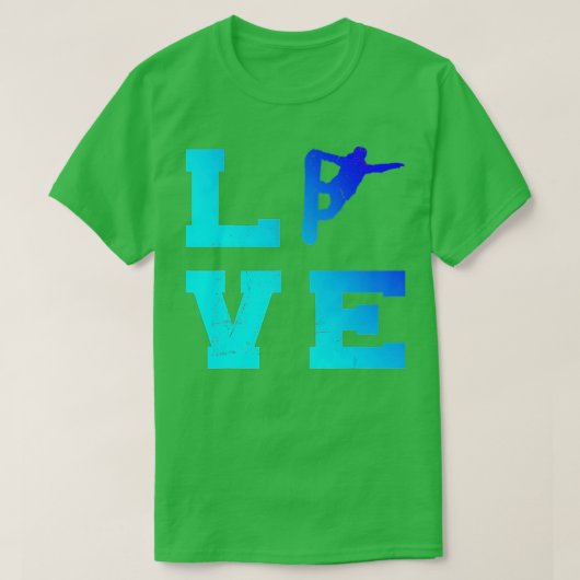 Snowboarder für Wintersportler T-Shirt (Design vorne)