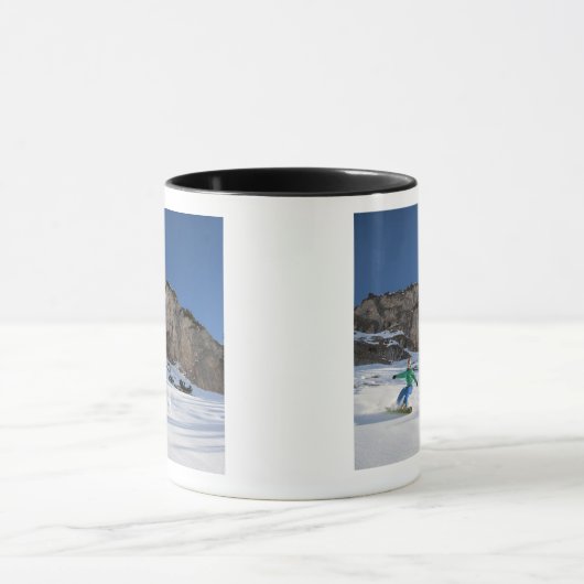 Snowboarder geben Reiten frei Tasse (Zentrum)