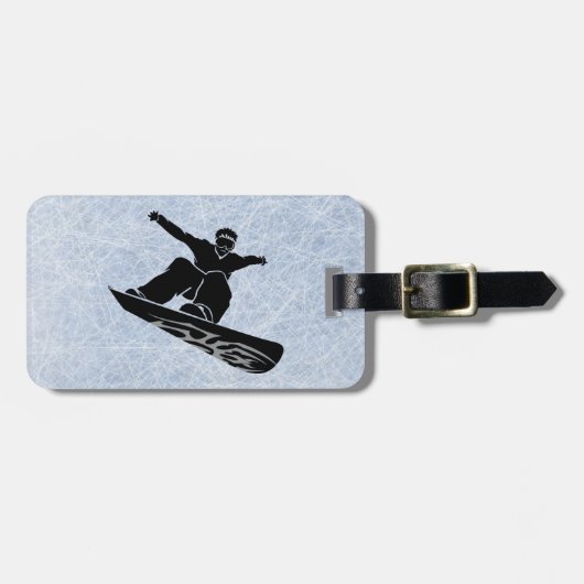 Snowboarder Gepäckanhänger (Vorderseite horizontal)