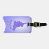 Snowboarder-Gepäckanhänger Gepäckanhänger (Vorderseite horizontal)