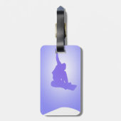 Snowboarder-Gepäckanhänger Gepäckanhänger (Rückseite vertikal)