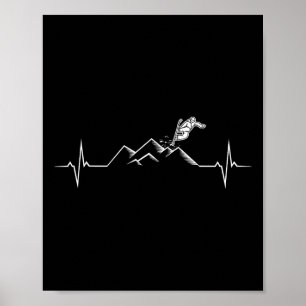 Snowboarder Geschenke und Zubehör Erwachsene Kinde Poster