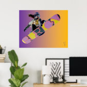 Snowboarder Girl Poster (Heimbüro)