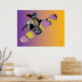 Snowboarder Girl Poster (Küche)