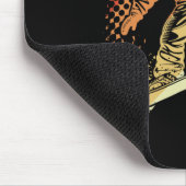 Snowboarder Grafik Retro Style Alpenversand Mousepad (Ecke)