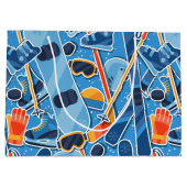 Snowboarder Große Geschenktüte (Rückseite)