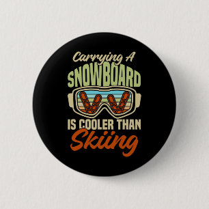 Snowboarder Helmet Gear Ski Slope Snowbo Button