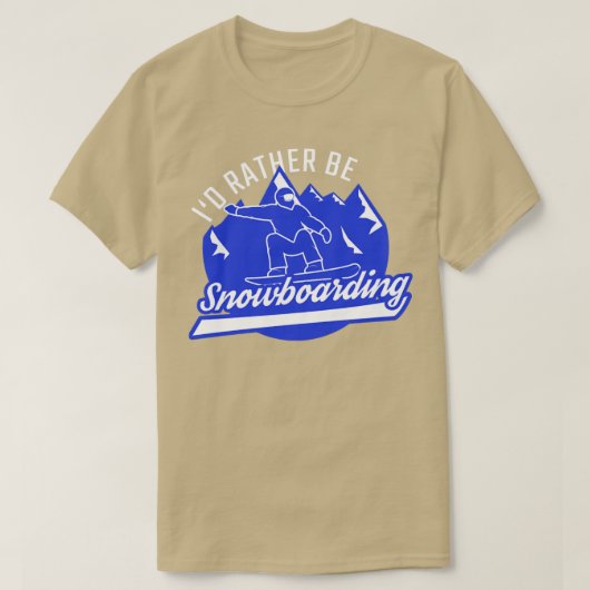 Snowboarder Ich bin eher Snowboarder Snowboard T-Shirt (Design vorne)