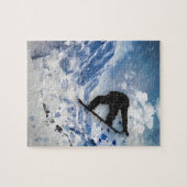 Snowboarder im Flug Puzzle (Horizontal)