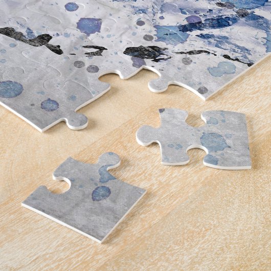 Snowboarder im Flug Puzzle (Seite)