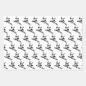 Snowboarder in Camouflage Gray Geschenkpapier Set (Vorderseite 2)