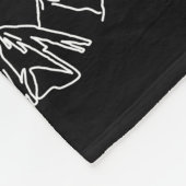 Snowboarder in den Bergen Fleecedecke (Ecke)