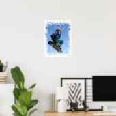 Snowboarder in der SNow Print Poster (Heimbüro)