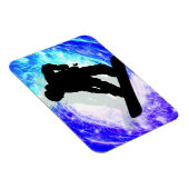 Snowboarder in Whiteout Magnet (Rechte Seite)