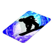 Snowboarder in Whiteout Magnet (Linke Seite)