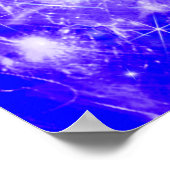 Snowboarder in Whiteout Poster (Ecke)