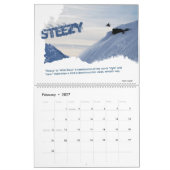 Snowboarder-Jargon Kalender (Feb 2027)