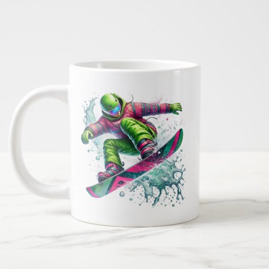 Snowboarder Jumbo Jumbo-Tasse (Links)