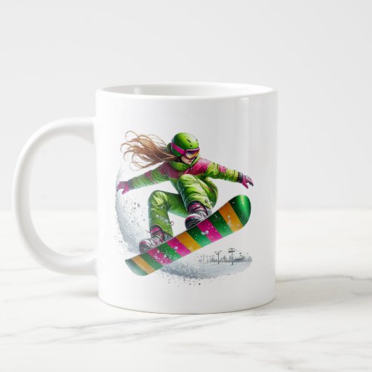 Snowboarder Jumbo Jumbo-Tasse (Links)