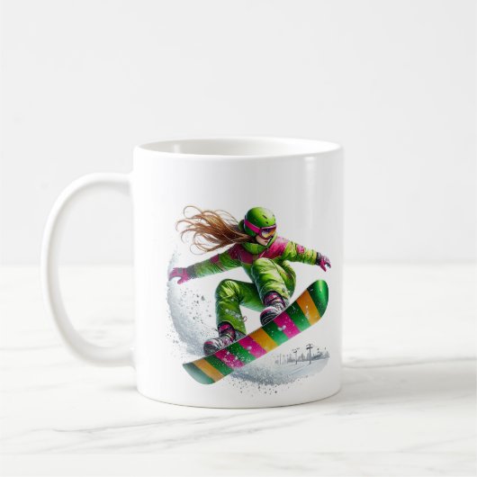 Snowboarder  kaffeetasse (Links)