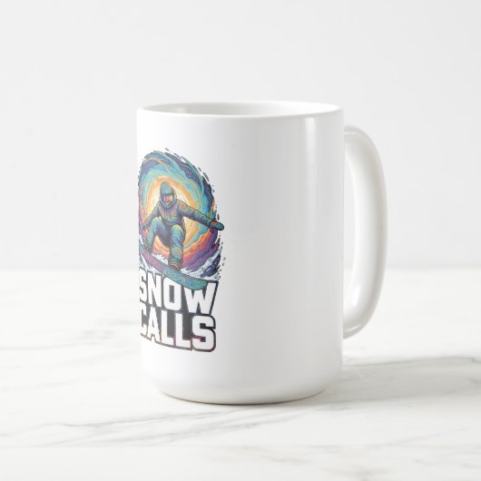 Snowboarder Kaffeetasse (VorderseiteRechts)