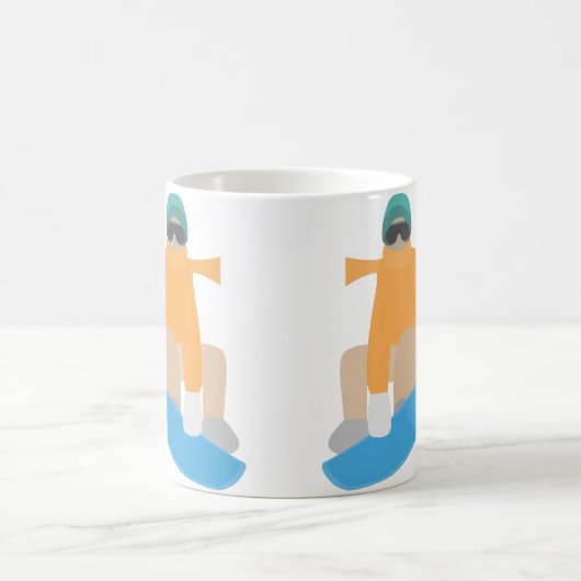 Snowboarder Kaffeetasse (Mittel)